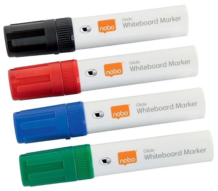 Nobo WB Marker Glide Jumbo schuin 10mm assortiment (4)