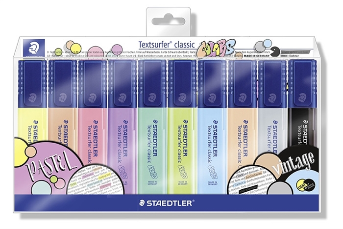 Staedtler Overstregingspen Textsurfer pastel/vintage assortiment (10)