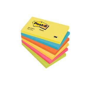 3M Post-it Notes 76 x 127 mm, Energetic - 6 stuks