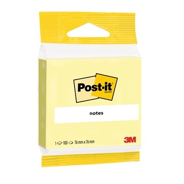 3M Post-it Kanariegeel 76 x 76 mm, 100 vellen