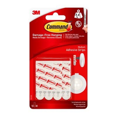 3M Command losse strips, pak van (10)