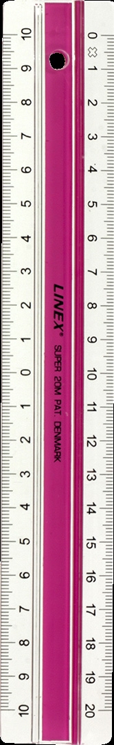 Linex superlineaal 20cm S20MM roze