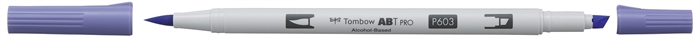 Tombow Marker alcohol ABT PRO Dual Brush 603 periwinkle.