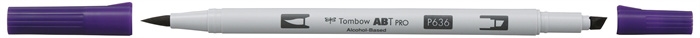 Tombow Marker alcohol ABT PRO Dual Brush 636 koninklijk paars