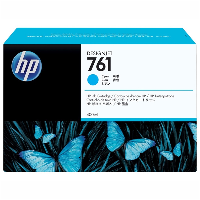 HP 761 cyan inktpatroon, 400 ml