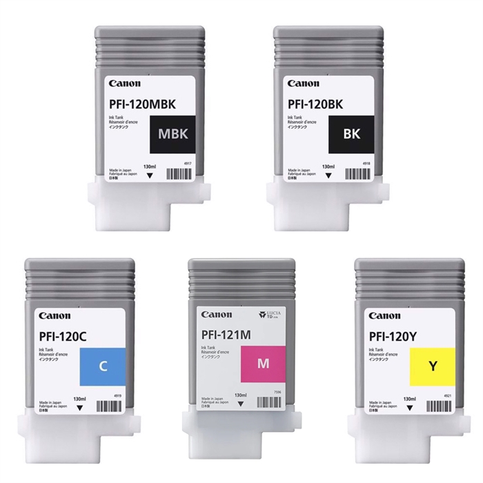 Volledige set inktcartridges voor Canon TM-255, TM-350 en TM-355 - 130 ml