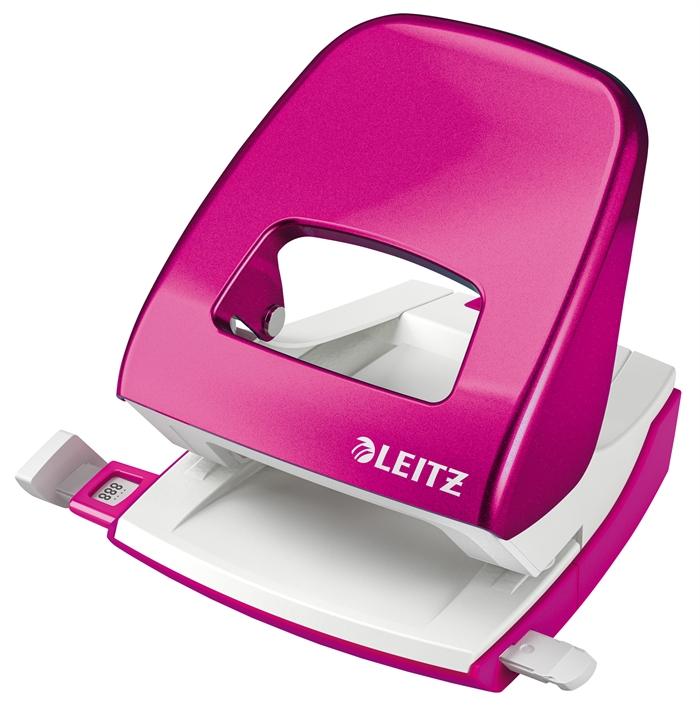 Leitz Perforator 5008 WOW 2-gaats voor 30 vel roze