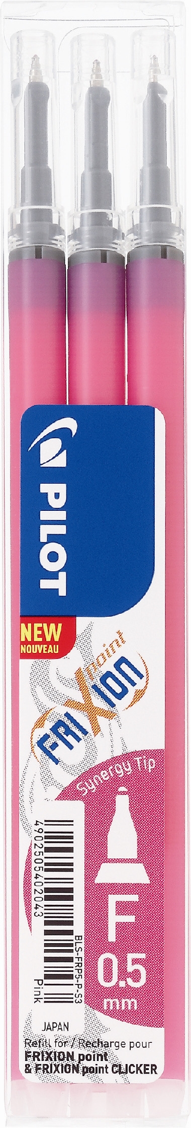 Pilot Frixion Point Clicker 0,5 navulling roze (3)