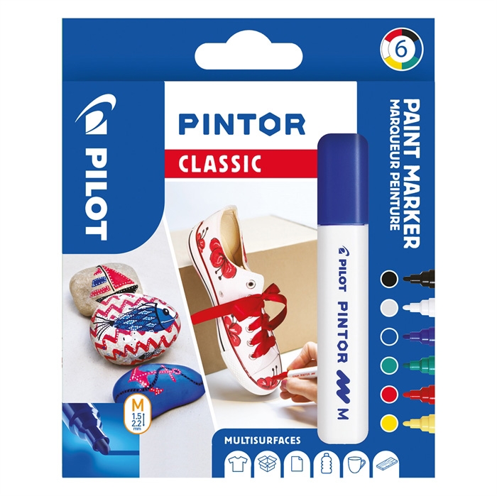 Pilot Marker Pintor Medium Classic 1,4 ass (6) 

Pilot Marker Pintor Medium Classic 1,4 set (6)