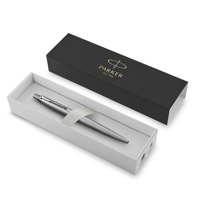 Parker Jotter Stainless Steel CT M blauw doosje