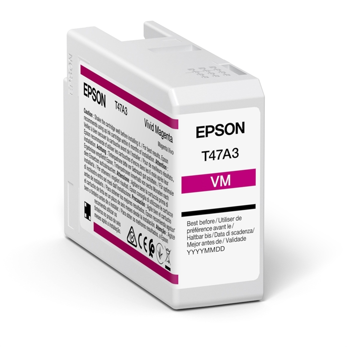 Epson Vivid Magenta 50 ml inktpatronen T47A3 - Epson SureColor P900