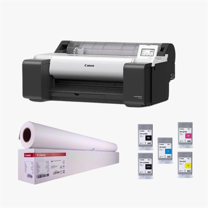 Canon POS TM 240 ex standaard - Extra inkt en 2 rollen papier