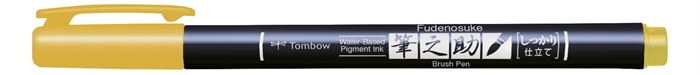 Tombow Marker Fudenosuke harde geel