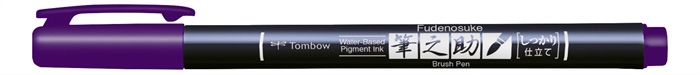 Tombow Marker Fudenosuke harde paarse