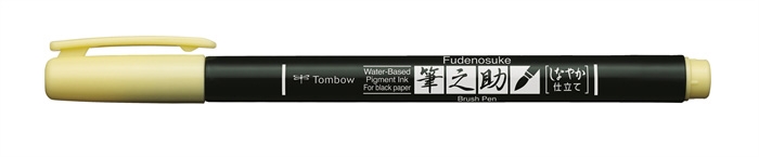 Tombow Marker Fudenosuke zachte pastelgeel