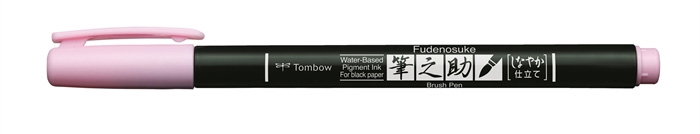 Tombow Marker Fudenosuke zacht pastelroze