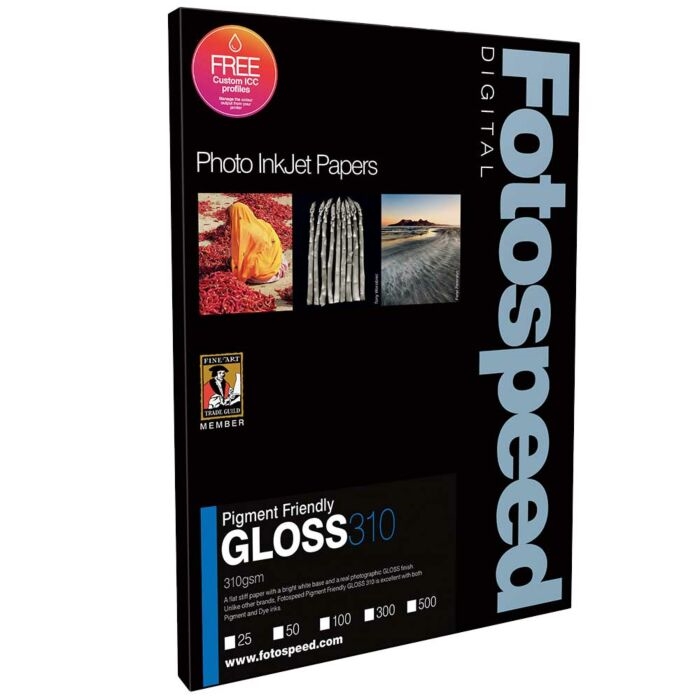 Fotospeed PF Gloss 310 g/m² - A4, 50 vellen