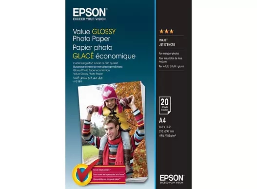 Epson Value Glanzend Fotopapier 183 g/m2 - A4 - 20 vel