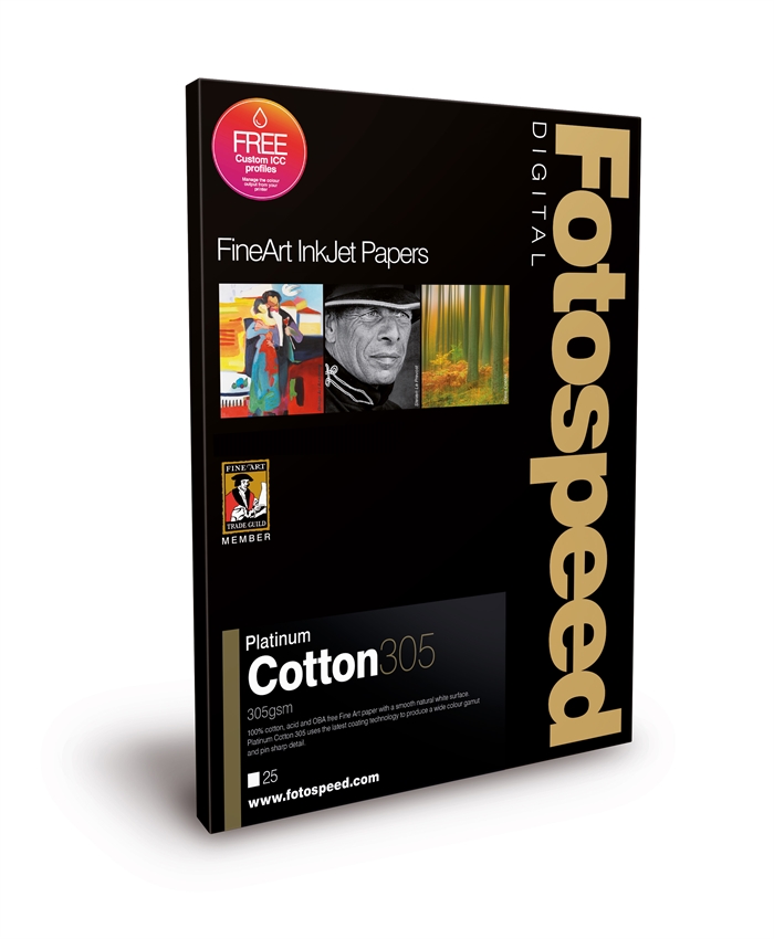 Fotospeed Platinum Cotton 305 g/m² - A4, 25 vellen