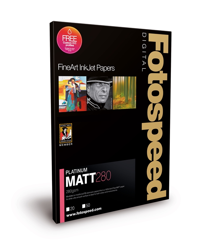 Fotospeed Platinum Matt 280 g/m² - A3+, 25 vellen